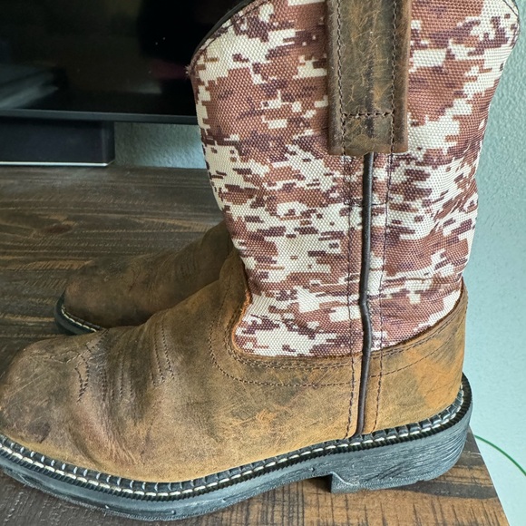 Boys Old West Western Style Boots Digital Camo - Picture 3 of 6